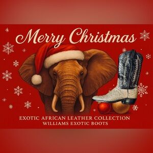 TonyLamaBlackLabelTaupe Elephant Boots Men’s11DExotic African LeatherHolidayGift